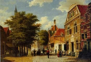 European city landscape, street landsacpe, construction, frontstore, building and architecture. 289, unknow artist